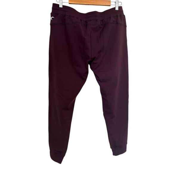 Zyia Active Ascend Joggers XL Burgundy High Rise Athleisure Drawstring - Picture 3 of 5